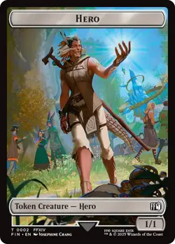 Hero (0002) // Knight Double-Sided Token [FINAL FANTASY Tokens] Near Mint - Image 1