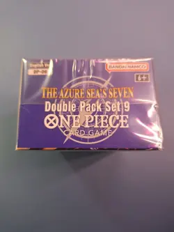 One Piece TCG: Double Pack Set 9 The Azure Sea's Seven - FACTORY SEALED! IN HAND - Image 3