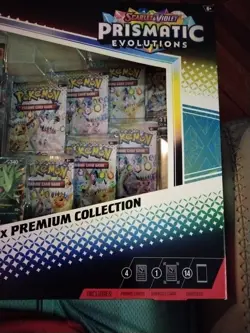 2025 Pokemon Prismatic Evolutions Lucario ex & Tyranitar ex Premium Box 14 Packs - Image 2