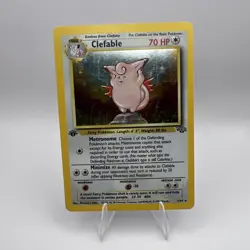 Pokemon TCG Clefable 1/64 Jungle Holo Rare 1st Edition [desc] - Image 1