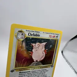 Pokemon TCG Clefable 1/64 Jungle Holo Rare 1st Edition [desc] - Image 3