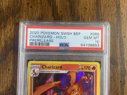 Pokemon TCG PSA 10 2020 Vivid Voltage Charizard Prerelease #066 - Image 2