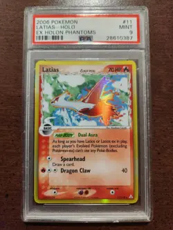 🔥🔥PSA 9 Latias Holo Rare Pokemon Card 2006 EX Holon Phantoms 11/110🔥🔥 - Image 1