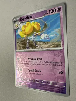 Pokemon TCG * SV Surging Sparks * 095/191 Espathra Uncommon * REVERSE HOLO * NM - Image 2