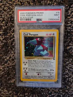 2000 POKEMON BLACK STAR PROMO 15 COOL PORYGON- HOLO PSA 9 MINT - Image 1