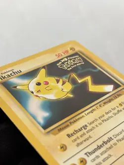 Pikachu Black Star Promo #4 1999 Kids WB The First Movie Stamped Pokemon Card - Image 2