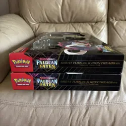 2 Pokemon TCG: Paldean Fates Great Tusk ex & Iron Threads ex Premium Collection - Image 2
