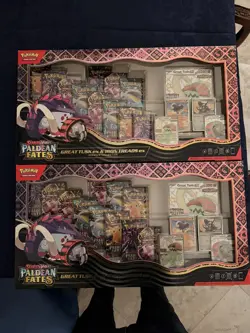 2 Pokemon TCG: Paldean Fates Great Tusk ex & Iron Threads ex Premium Collection - Image 3