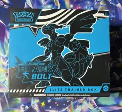 Pokemon TCG: Black Bolt ETB Elite Trainer Box Plus Promo Card Exclusive (Sealed) - Image 1