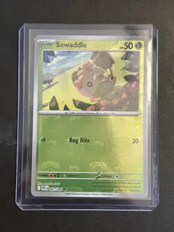 Sewaddle Master Ball White Flare 001/086 English Pokemon Card - Image 1