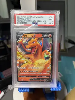 2020 Pokemon JPN SWSH Charizard VMAX Starter Set FA PSA 9 Mint - Image 1
