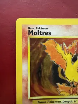 Moltres 12/62 Holo Rare Fossil Pokemon Card HP No Creases - Image 3