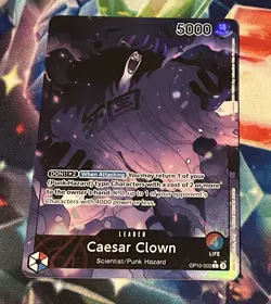 One Piece TCG - Cesar Clown - OP10-002 Royal Blood - Leader Alternate Art - Image 1