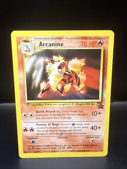 Pokemon Card - Arcanine WoTC Black Star Promo 6 Non Holo L - Image 1