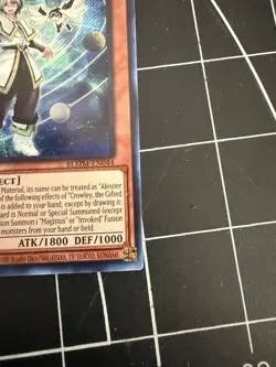 Crowley, the Gifted Magistus 1st Edition Secret Rare Card BLMM-EN044 Yu-Gi-Oh! - Image 3