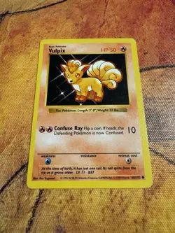 Shadowless Vintage Vulpix | Base Set 68/102 | 1999 WOTC Pokemon Card | Gen 1 - Image 1