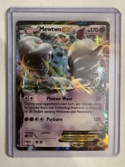 Pokemon Mewtwo EX TCG Ultra Rare Holo Card 61/162 XY Breakthrough (NM) Near Mint - Image 1