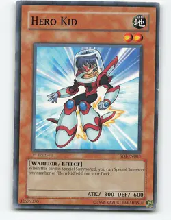 Hero Kid #SOI-EN005 1st Edition Yugioh Card - Image 1