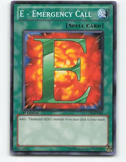 E - Emergency Call #LCGX-EN089 1st Edition Yugioh Card - Image 1