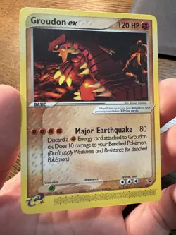 Groudon ex #002 - Non Holo Black Star Promo Vintage Pokemon TCG Card LP - Image 2