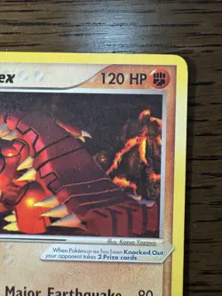Groudon ex #002 - Non Holo Black Star Promo Vintage Pokemon TCG Card LP - Image 4