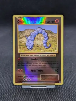 Pokemon Card Onix 61/108 XY Evolutions Reverse Holo Rare NM - Image 1