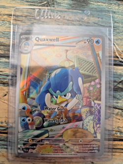 Quaxwell 207/193 Pokemon TCG Card SV02 Paldea Evolved Holo Illustration Rare - Image 1