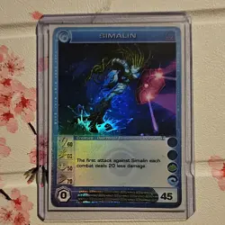 Chaotic TCG Simalin Promo Holo Creature Card Max PWS - Moderately Played - Image 1