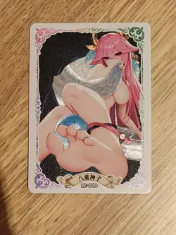 Yae Miko Genshin Impact Goddess Story Anime Waifu Girl Rare Feet Card - Image 4