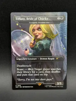 MTG Tiffany, Bride of Chucky Varragoth, Bloodsky Sire R Secret Lair #1809 - Image 1