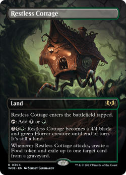 Restless Cottage (Borderless Alternate Art) Wilds of Eldraine - Near Mint Foil - Image 1