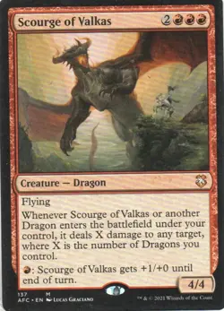 MTG: Adventures in the Forgotten Realms Commander: Scourge of Valkas: LP Con - Image 1
