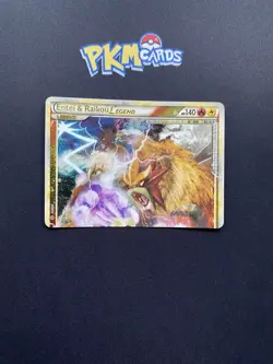 Pokemon TCG Entei & Raikou LEGEND (Top) Unleashed 90/95 Ultra Rare MP. - Image 1