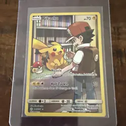 Pikachu Secret Rare 241/236 Cosmic Eclipse SM12 Pokemon Card Sun & Moon NM - Image 1