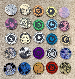 MEGA Lot of 119x Official Pokemon TCG Jumbo Coins Charizard Pikachu Eevee Mew 🔥 - Image 2