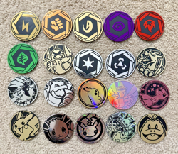 MEGA Lot of 119x Official Pokemon TCG Jumbo Coins Charizard Pikachu Eevee Mew 🔥 - Image 3