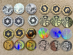 MEGA Lot of 119x Official Pokemon TCG Jumbo Coins Charizard Pikachu Eevee Mew 🔥 - Image 4