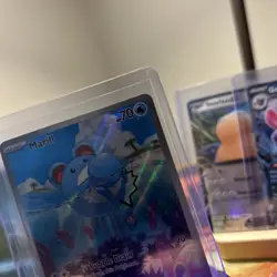 Pokemon Marill Full Art Holo TCG Card 204/193 Paldea Evolved Illustration RareNM - Image 3