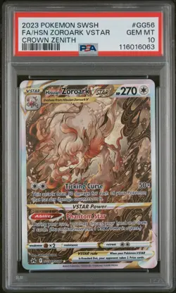2023 Pokemon SWSH Hisuian Zoroark VSTAR Galarian Gallery #GG56/GG70 PSA 10 - Image 1