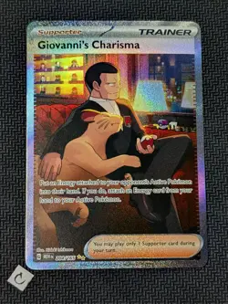 Giovanni's Charisma 204/165 - Scarlet & Violet 151 SIR Pokemon TCG NM - Image 1