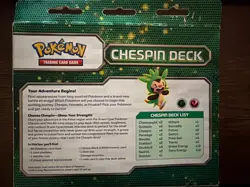 Pokemon XY Kalos Starter Set Chespin Deck Unopened With Black And White Booster - Image 2