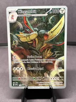 Pokemon TCG Kingambit Scarlet & Violet Promo 130 Full Art Holo Illustration Rare - Image 1
