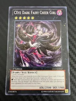 Yugioh CXyz Dark Fairy Cheer Girl LTGY-EN047 Rare 1st Edition MP/HP - Image 1