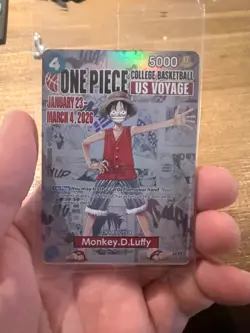 Monkey.D.Luffy (055) (College Basketball US Voyage) P-055 One Piece Promotion... - Image 1