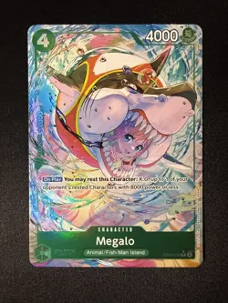 ONE PIECE TCG CARD Megalo (Alternate Art) - The Azure Sea's Seven OP14 EB04-018 - Image 1