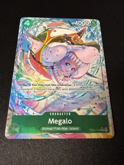 ONE PIECE TCG CARD Megalo (Alternate Art) - The Azure Sea's Seven OP14 EB04-018 - Image 2