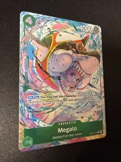 ONE PIECE TCG CARD Megalo (Alternate Art) - The Azure Sea's Seven OP14 EB04-018 - Image 3