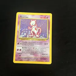 Mewtwo 10/102 Base Set Holo Rare Vintage 1999 Pokemon Card - Image 1