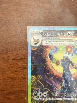 Pokemon Umbreon EX TCG Prismatic Evolutions Holo Card 161/131 - Image 3