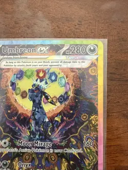 Pokemon Umbreon EX TCG Prismatic Evolutions Holo Card 161/131 - Image 4